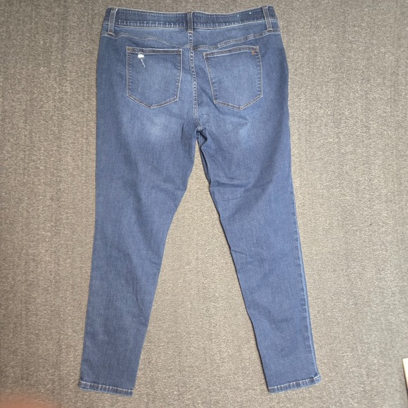 LuLaRoe Simply Comfortable Stretch Jeans Distressed Size 38 38x29 High Rise - Picture 7 of 9